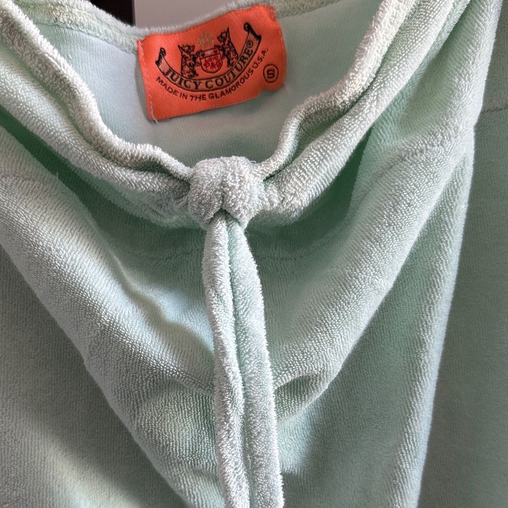 Vintage  Juicy Couture Light Green Terry dress with Knot